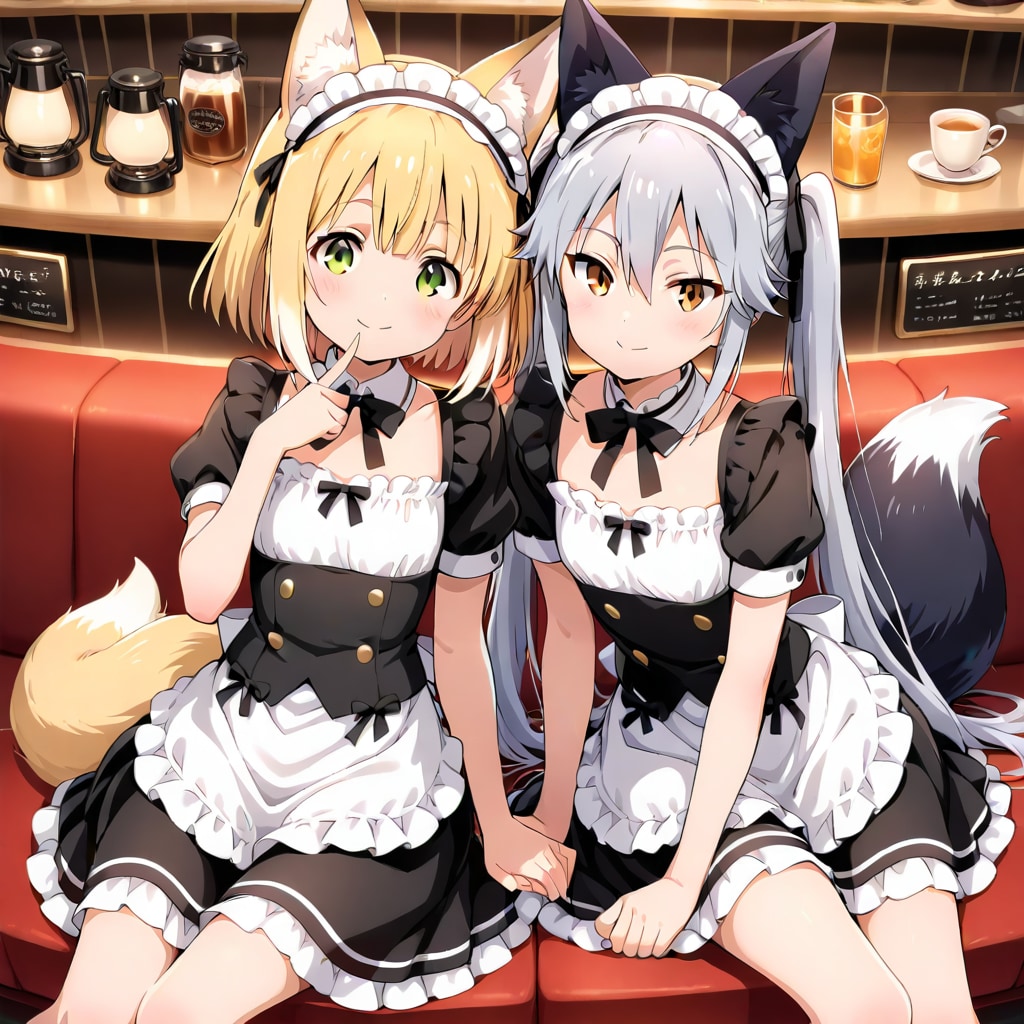 狐耳のメイドさん