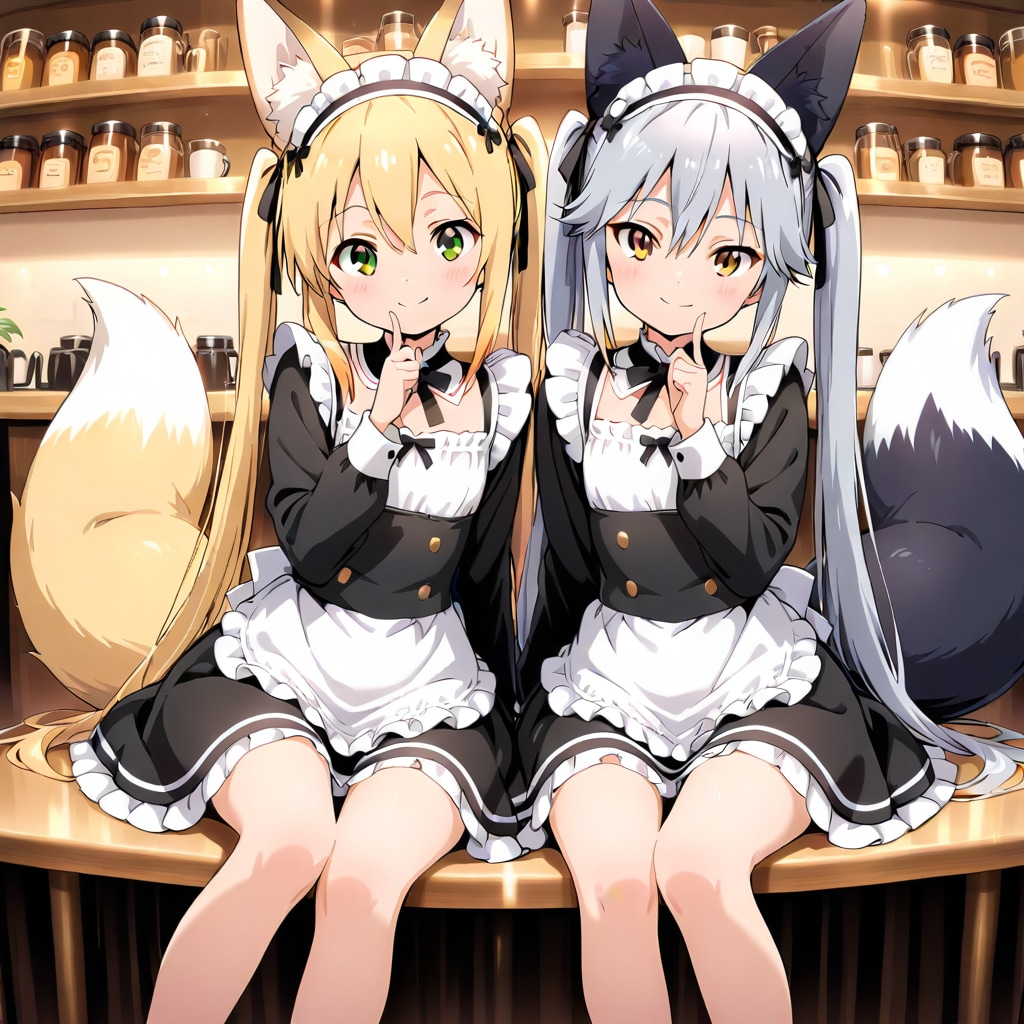 狐耳のメイドさん