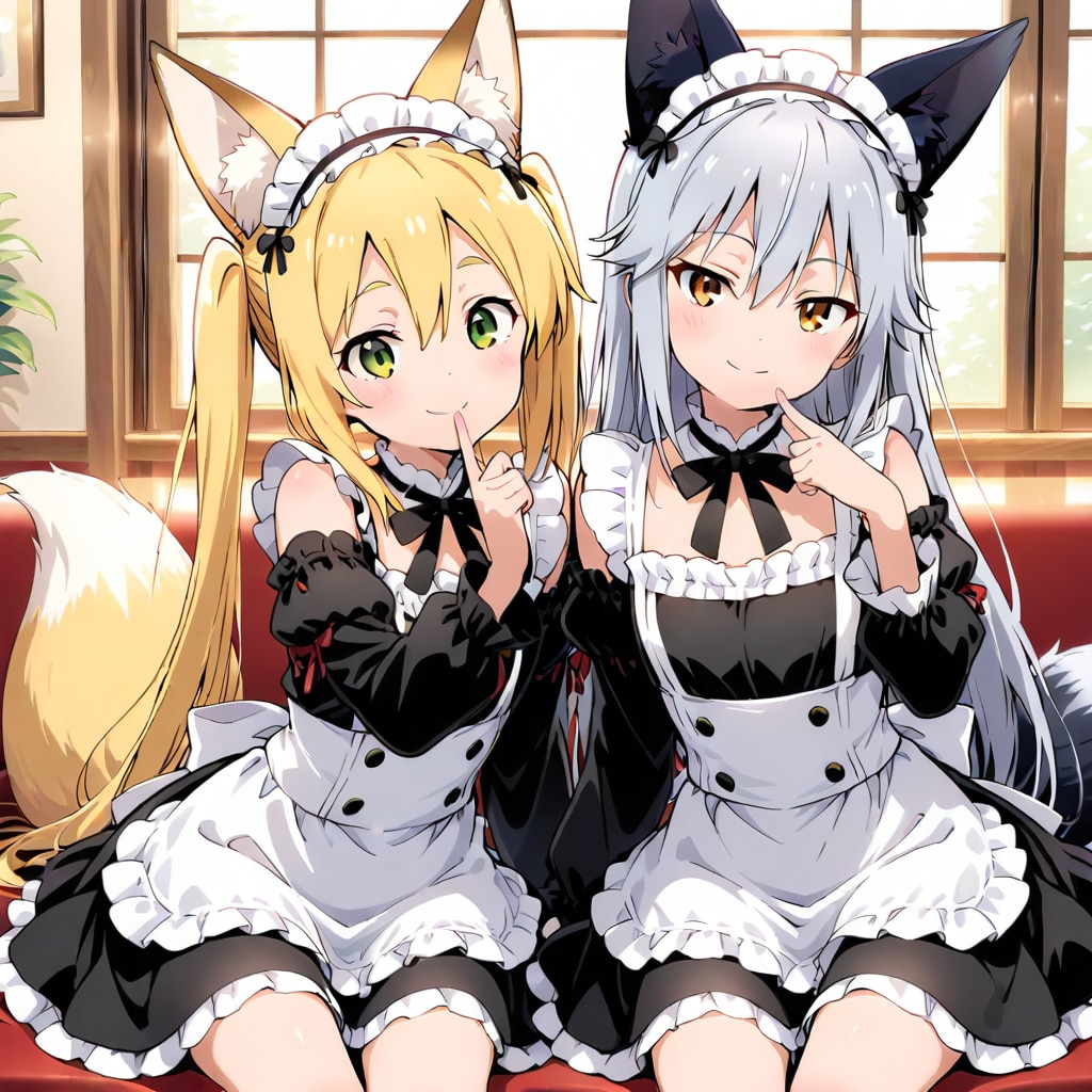 狐耳のメイドさん
