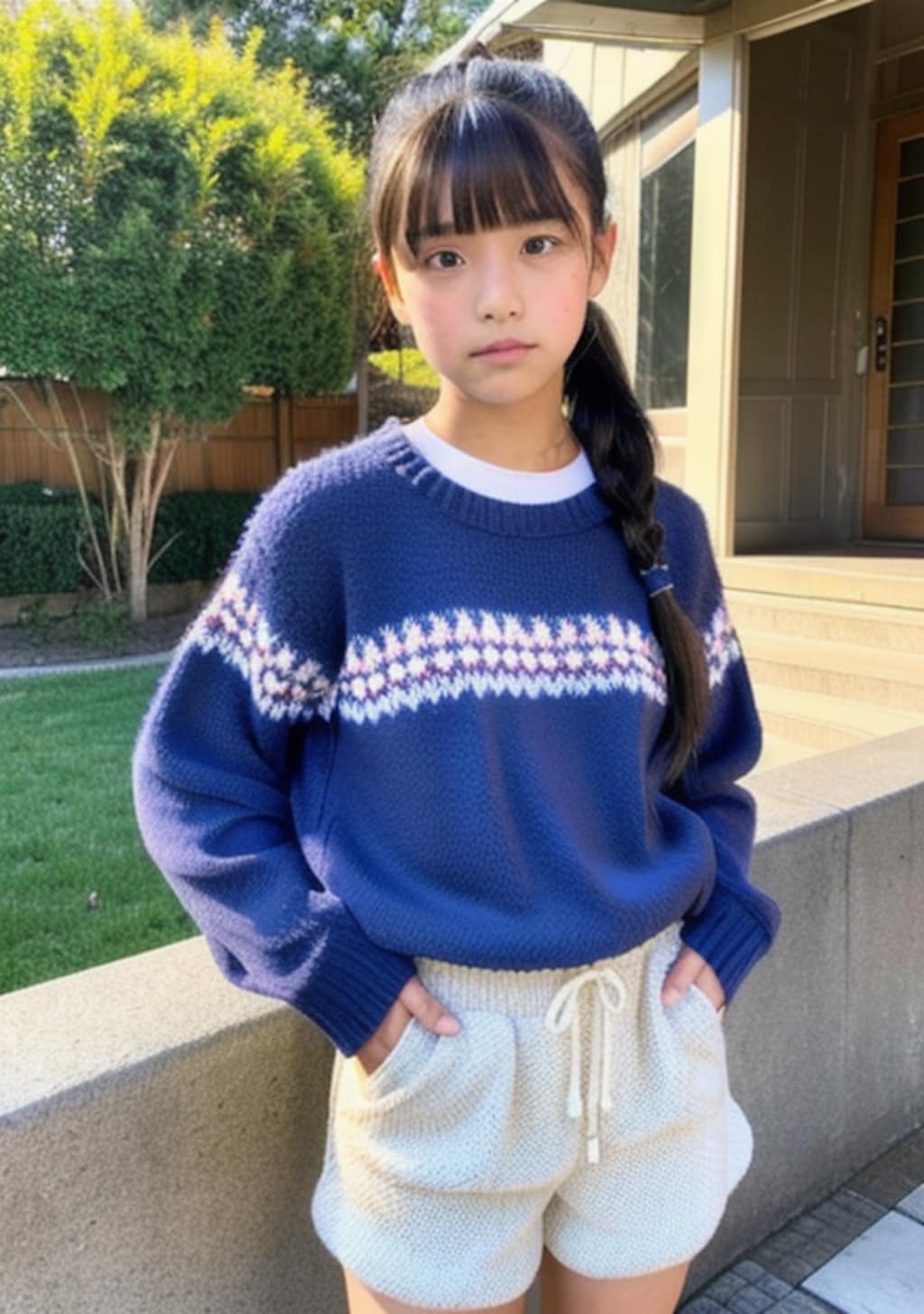 コスプレ民家で撮影ミニスカート履いたよ