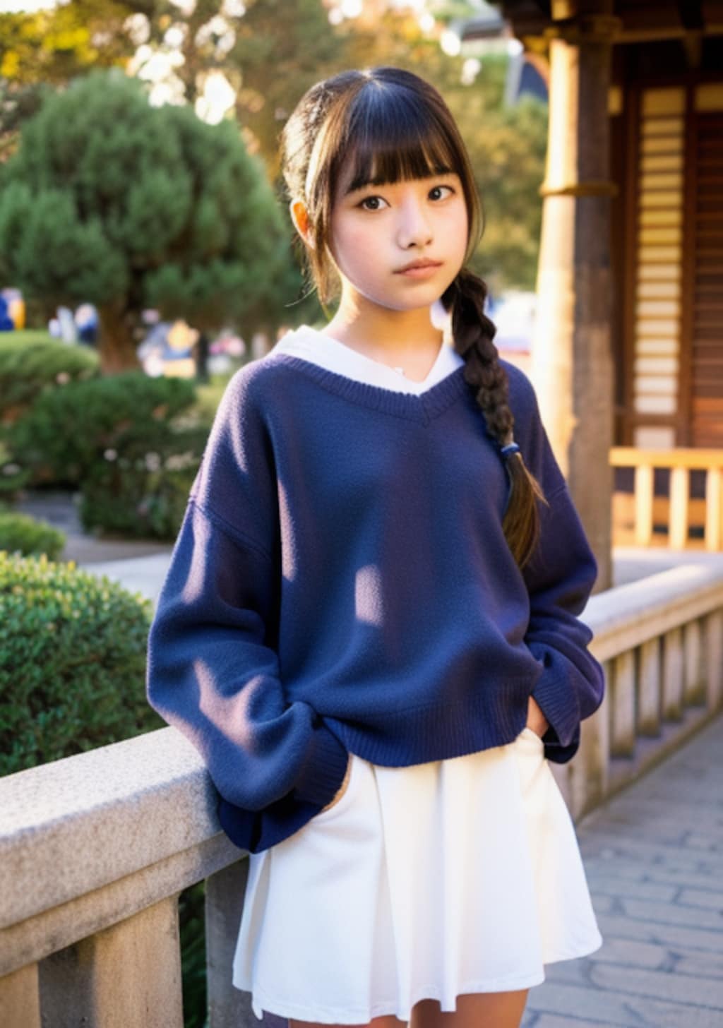 コスプレ民家で撮影ミニスカート履いたよ