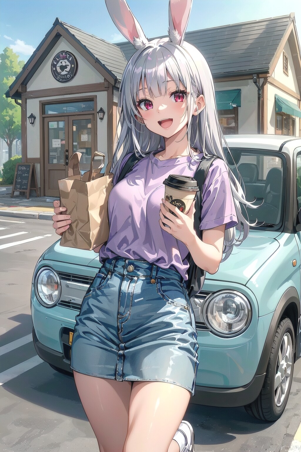 みみも免許とったのです🛻✌🐰🎶