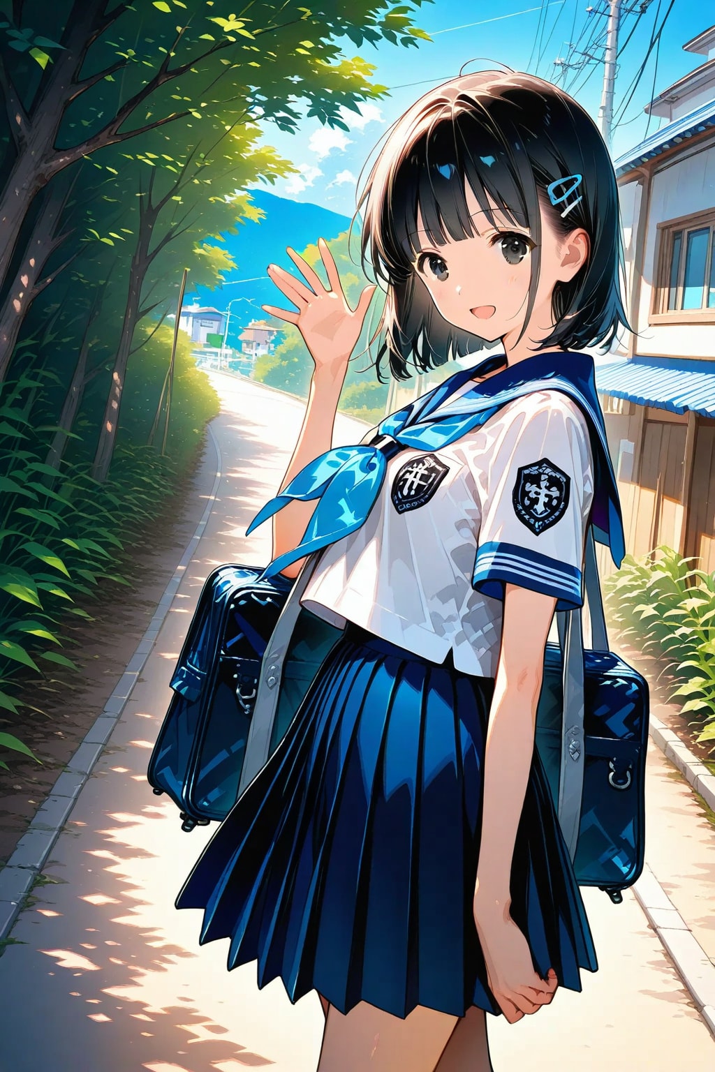 夏の朝の妹ちゃん✨