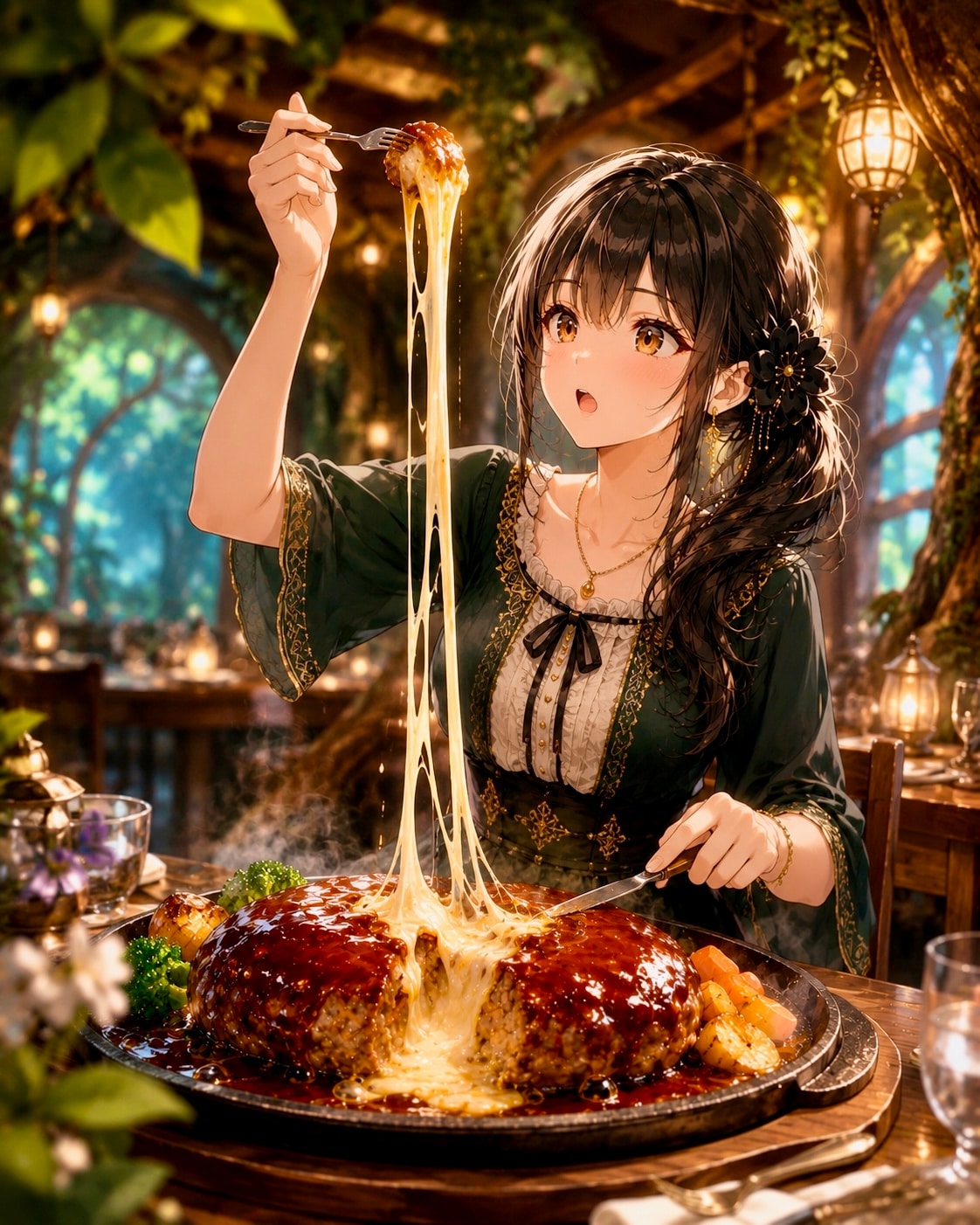 チーズ、どこまで伸びる？