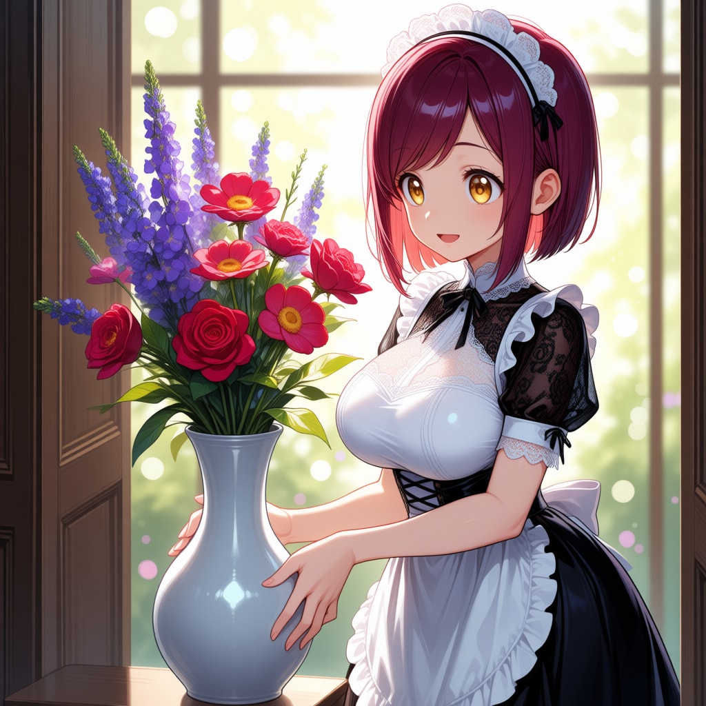 こんにちは（挨拶メイドの芽衣ちゃん）