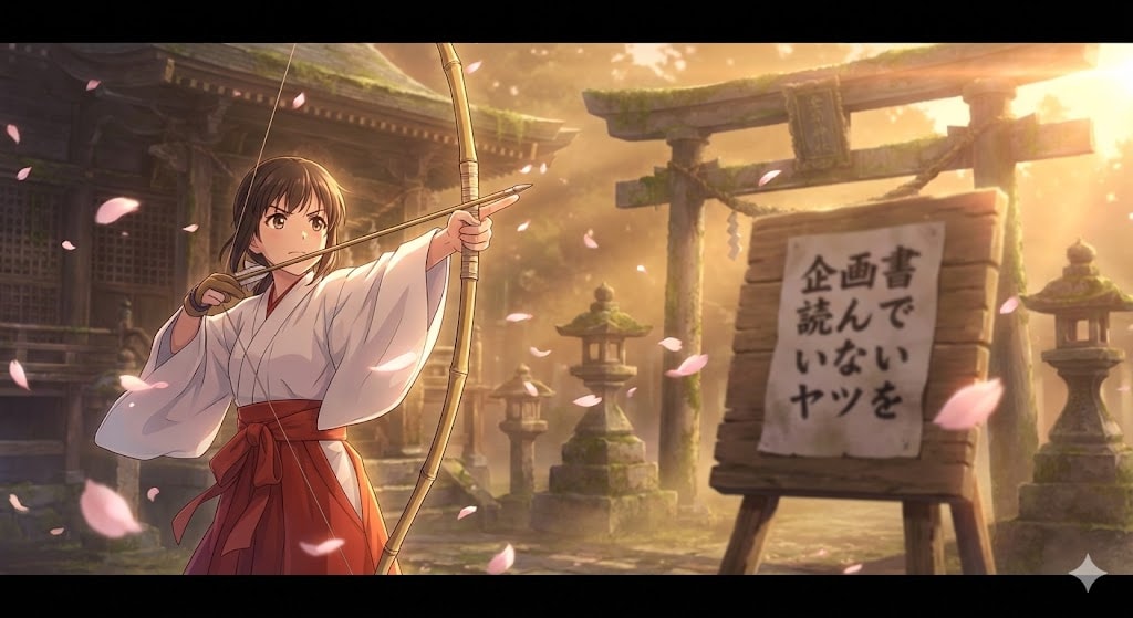 奉射神事の巫女 | の人気AIイラスト・グラビア