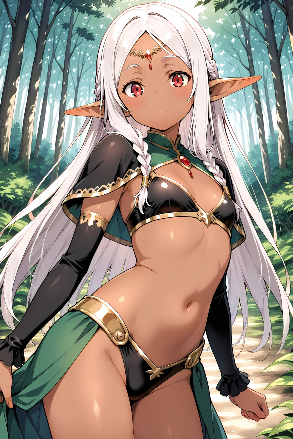 美少女ダークエルフ