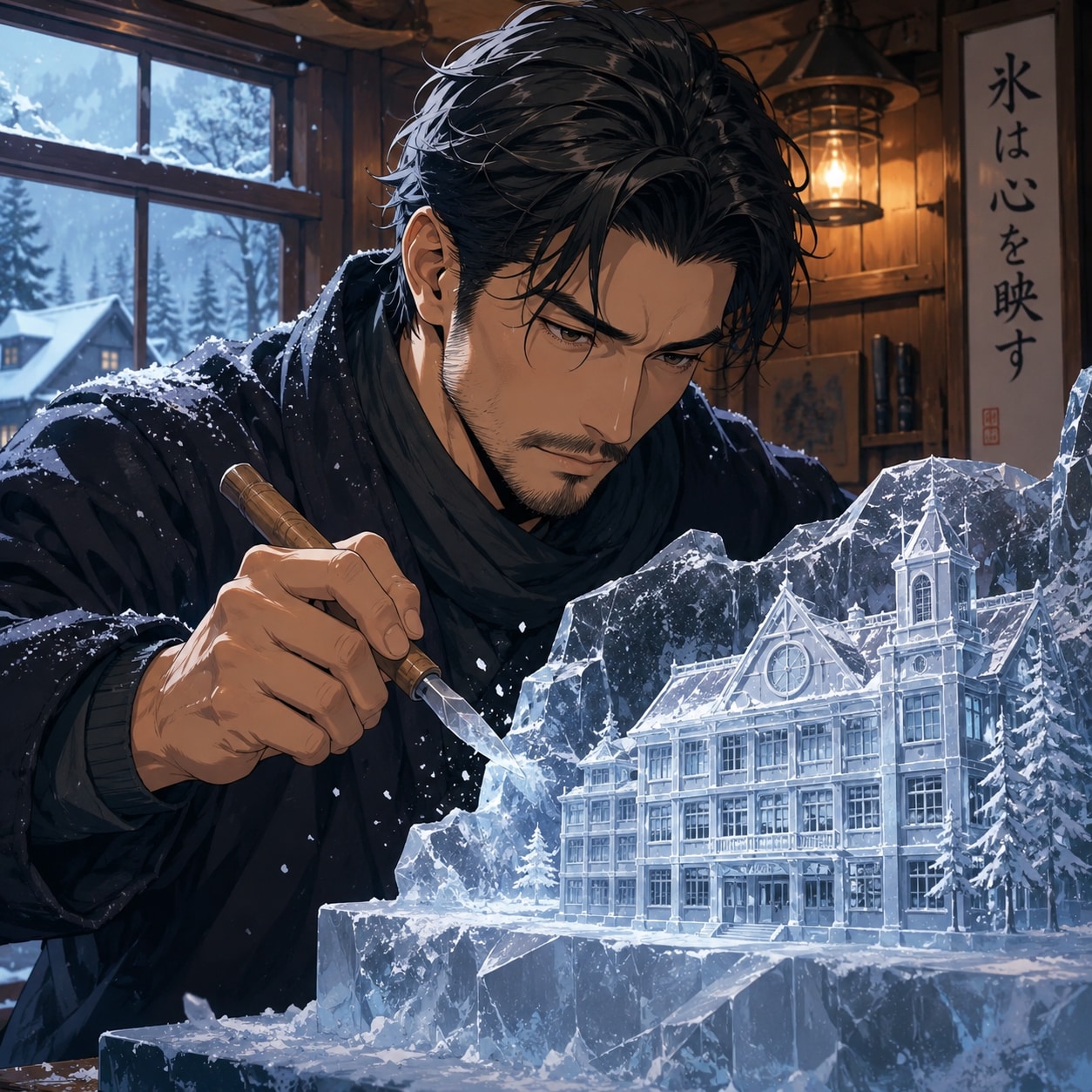 氷アート職人