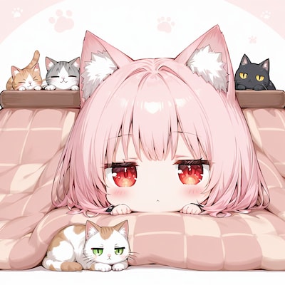 こたつでのんびり