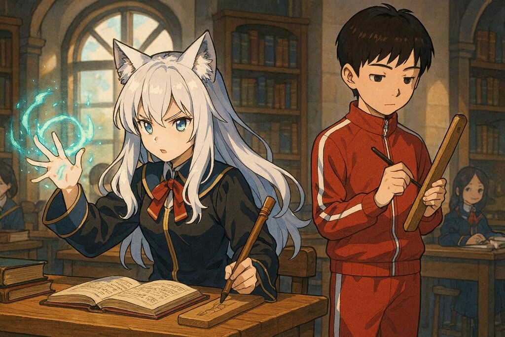 どんな時でも一句書こうとする風雅の心得を持つ男の子