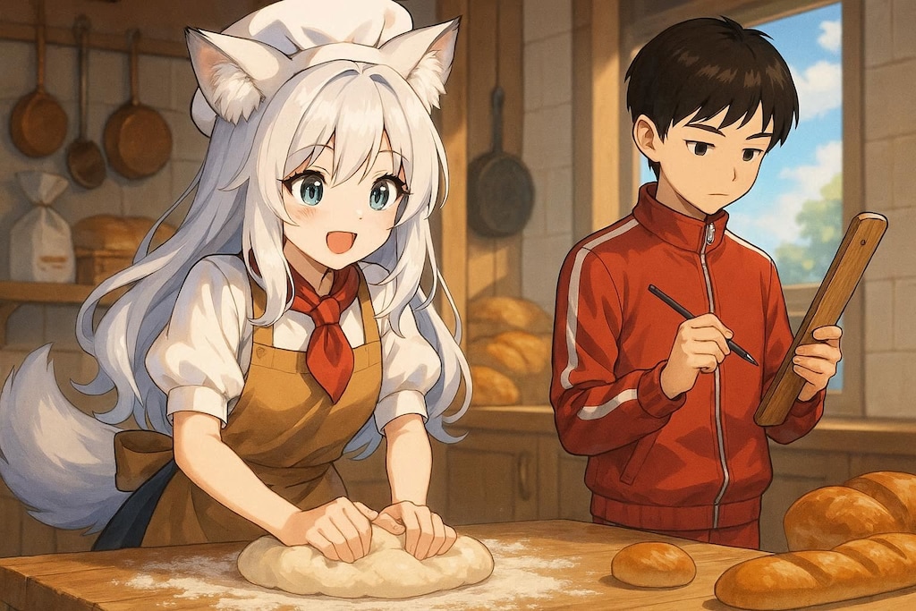 どんな時でも一句書こうとする風雅の心得を持つ男の子