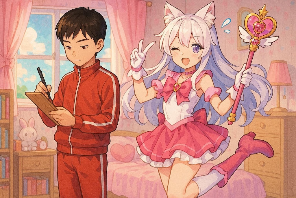 どんな時でも一句書こうとする風雅の心得を持つ男の子