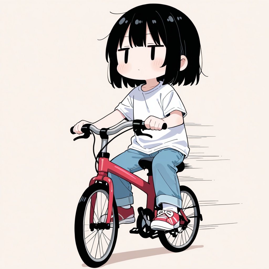 自転車に乗ってみる | の人気AIイラスト・グラビア