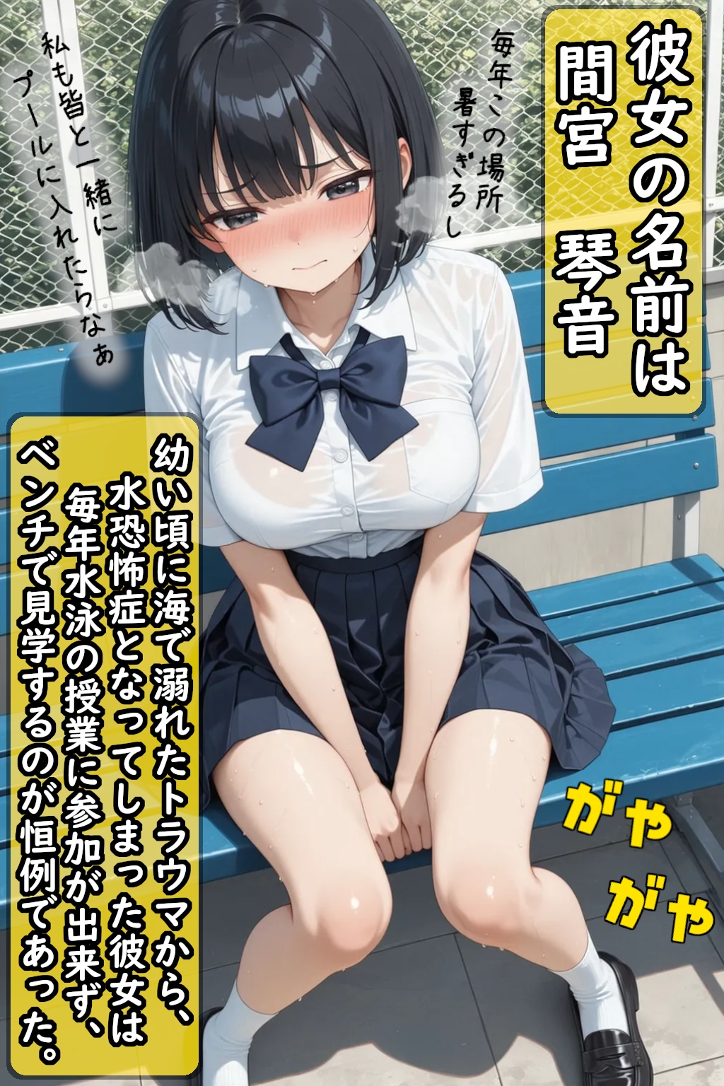 巨乳J〇は水泳部のオヤジ顧問にセクハラされる①