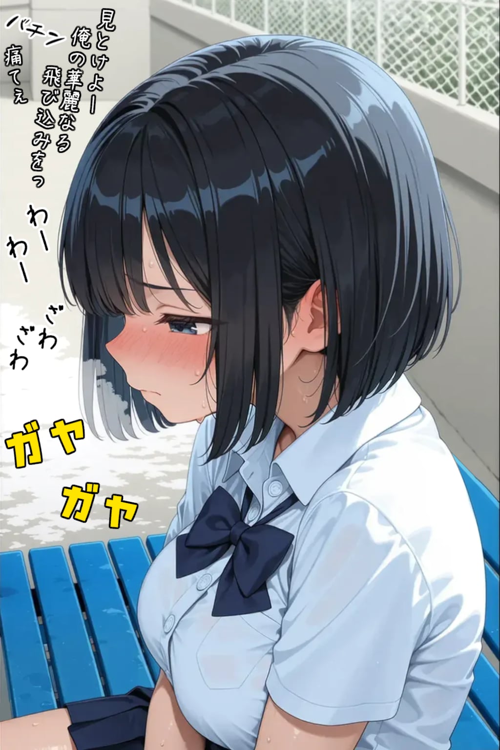巨乳J〇は水泳部のオヤジ顧問にセクハラされる①