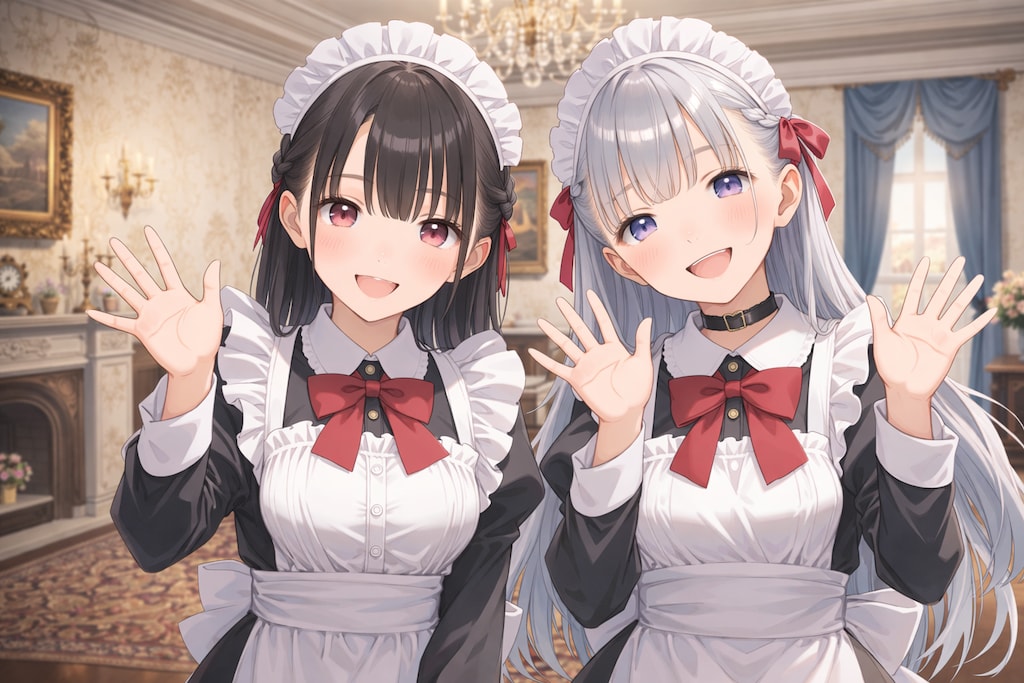 メイドさんとリナちゃん