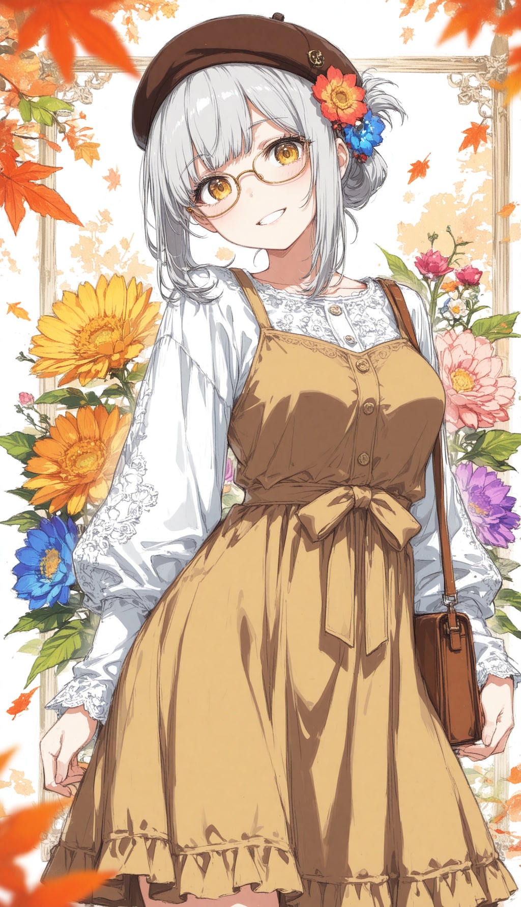 看板娘　flowers