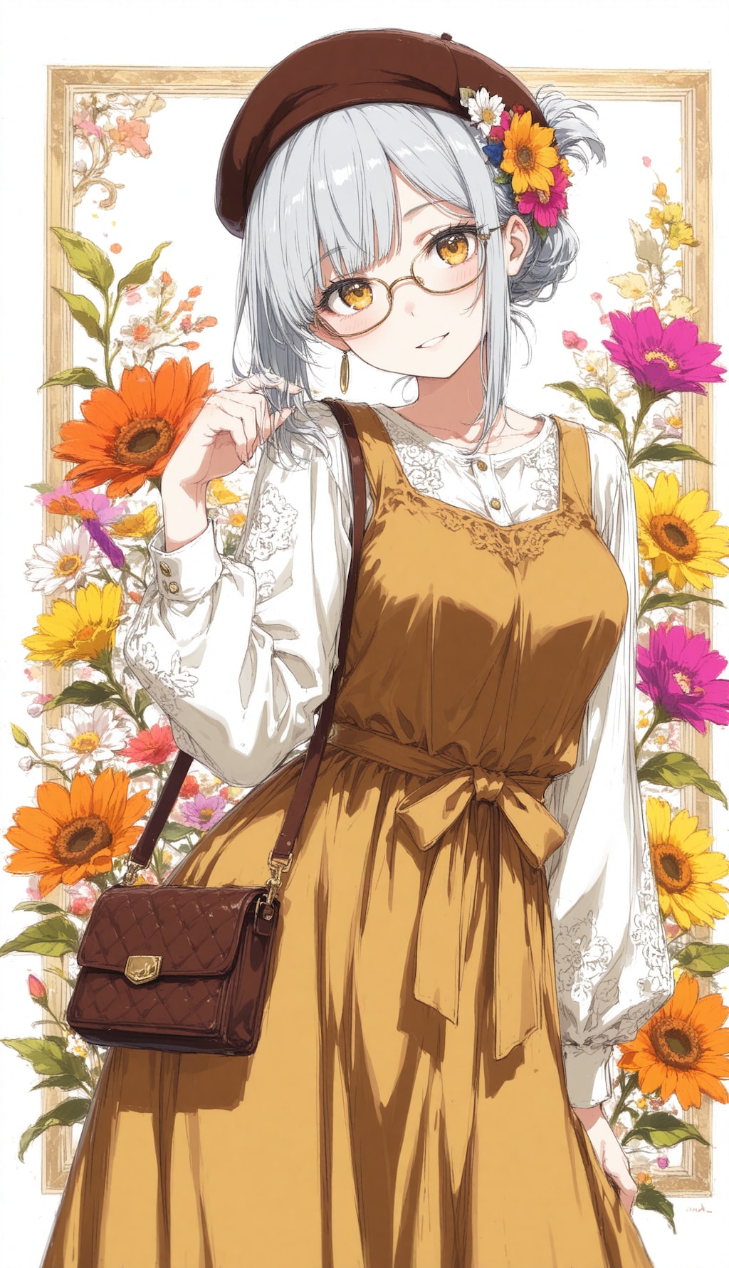 看板娘　flowers