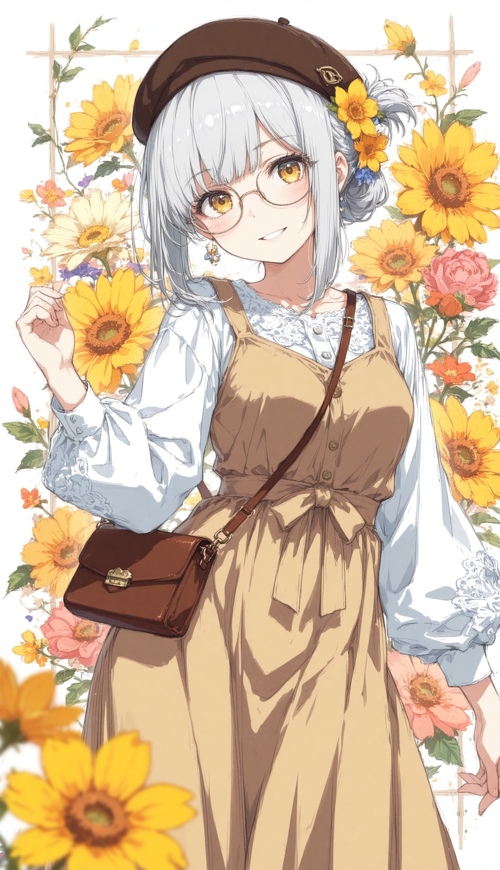 看板娘　flowers