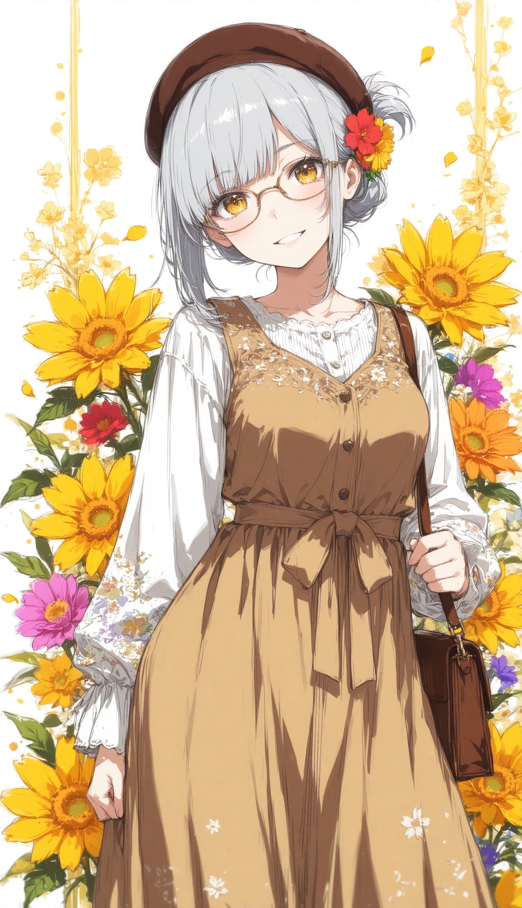 看板娘　flowers