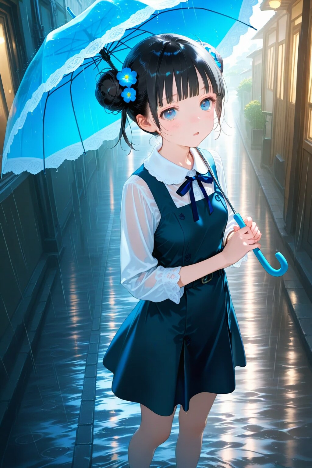 雨の日のおだんごちゃん☔🍡✨ | の人気AIイラスト・グラビア