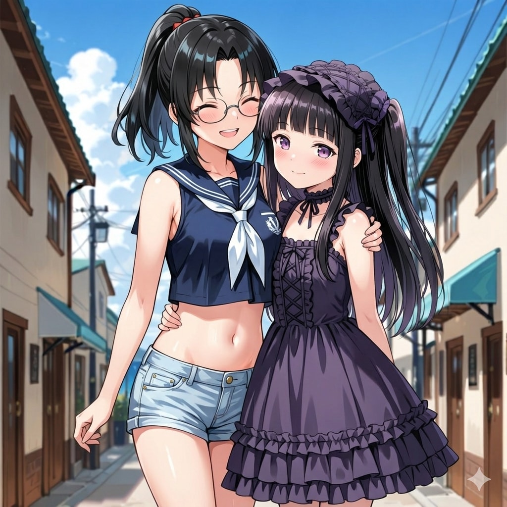 【FA御礼】みなみちゃんとツーショットな楓ちゃん