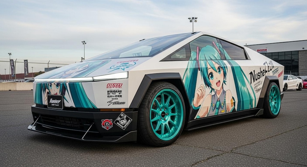 テスラサイバートラック初音ミク痛車
