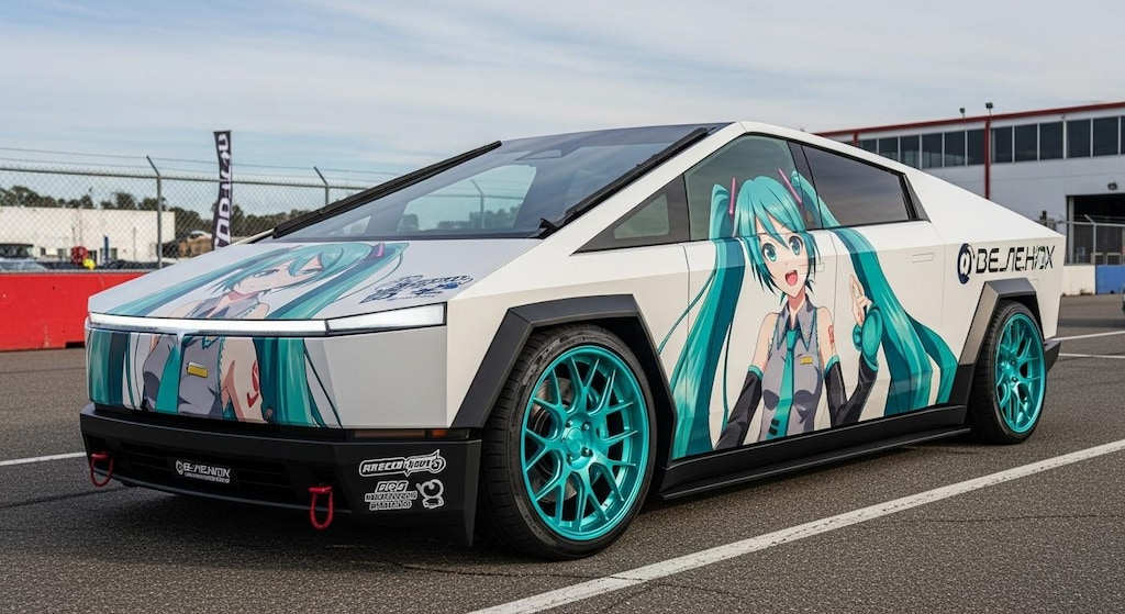 テスラサイバートラック初音ミク痛車