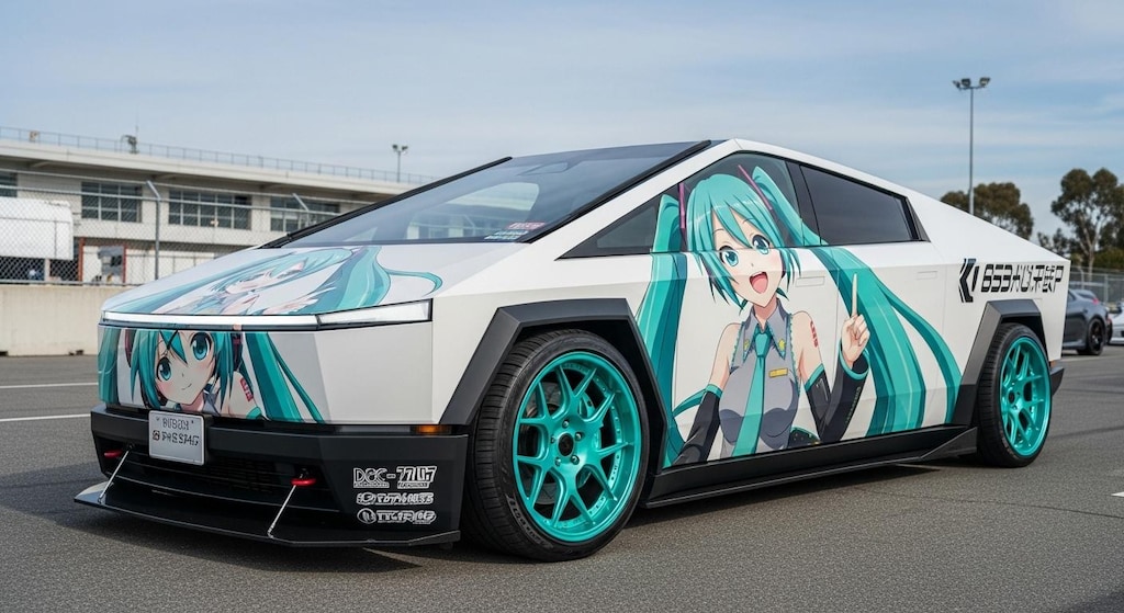 テスラサイバートラック初音ミク痛車