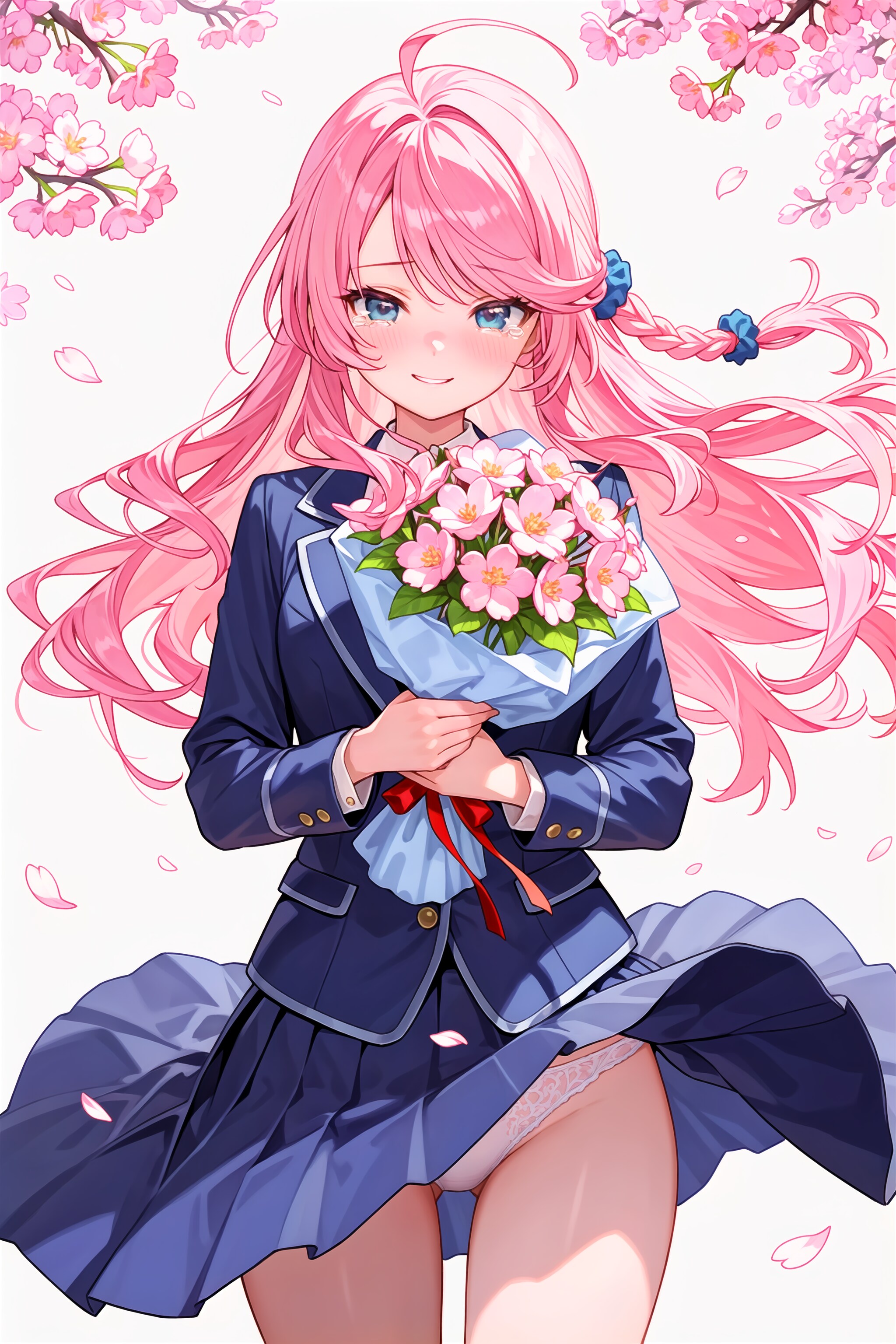 桜の中の卒業