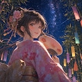 七夕祭りの夜 2枚目
