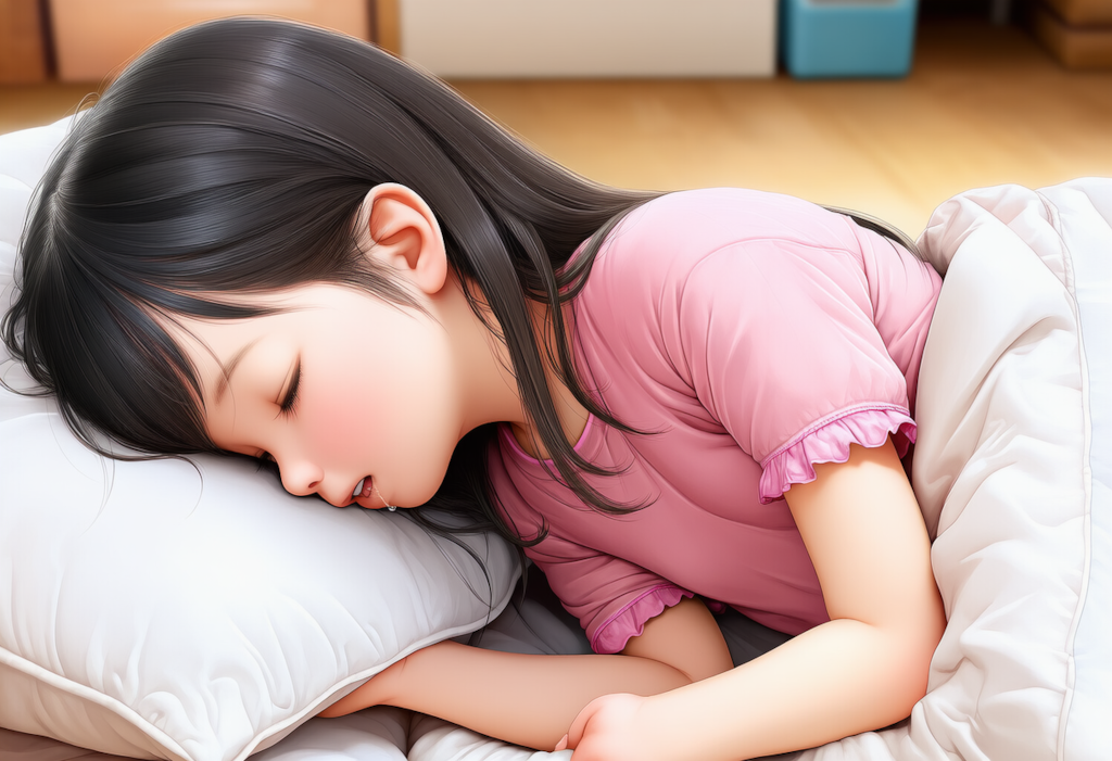 眠る子