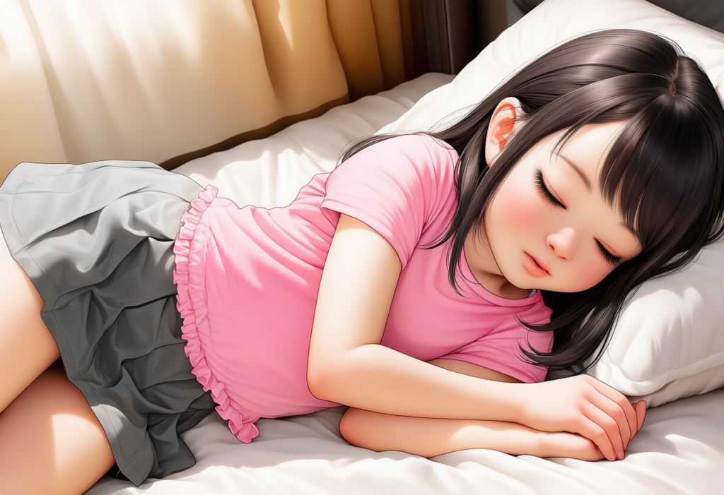 眠る子