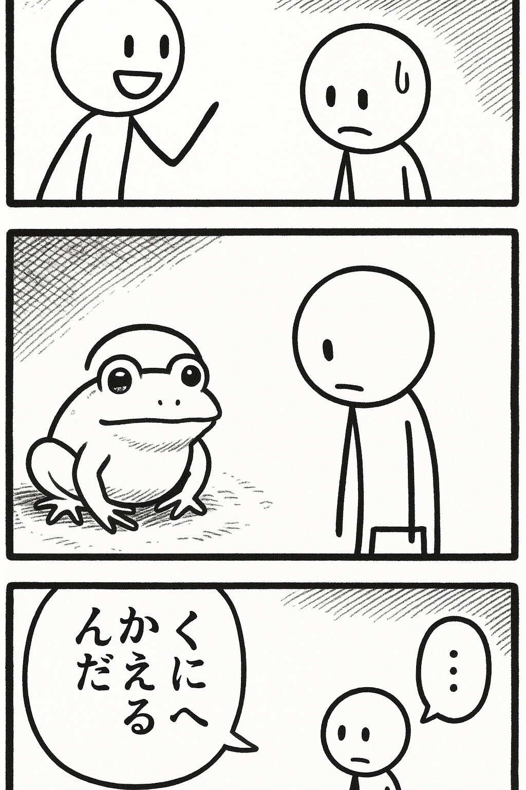 棒人間でくにへかえるんだな(投稿企画　シンプルの応援ー)