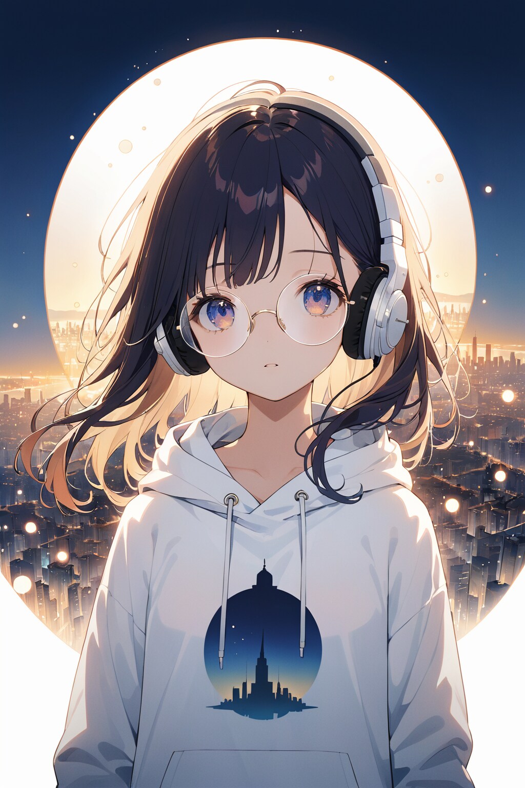 夜は月の町