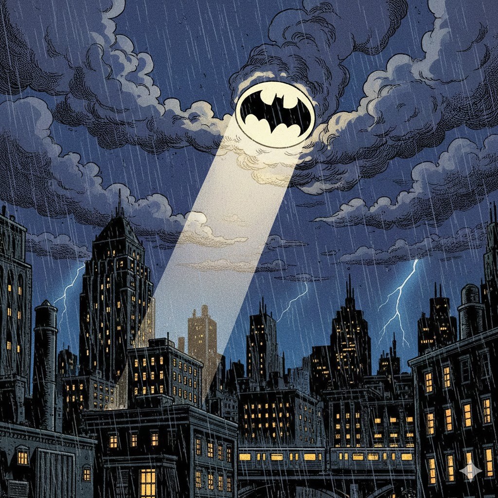 夜空に浮かぶシグナル