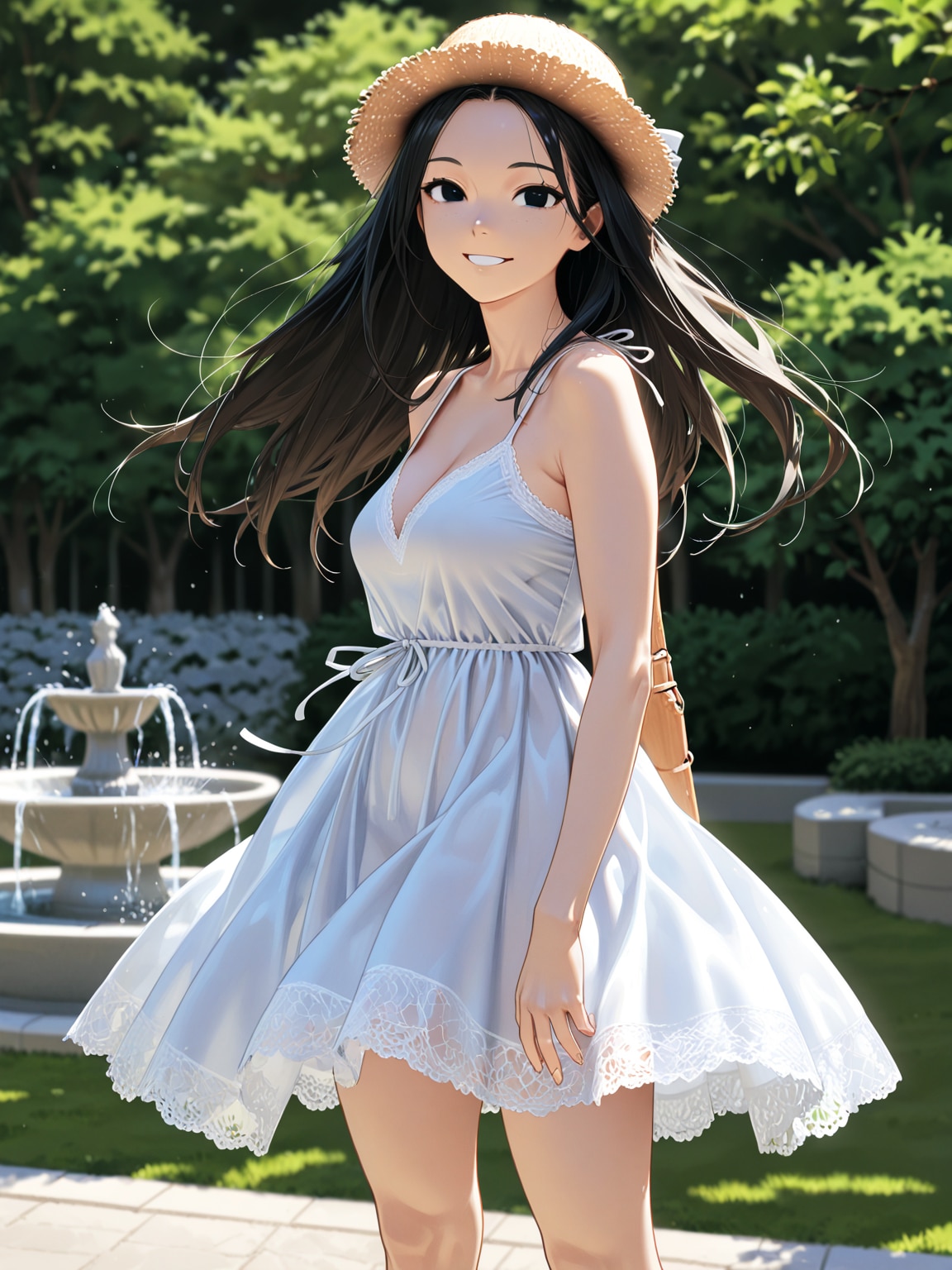 初夏の公園で見つけた微エロのお嬢さん