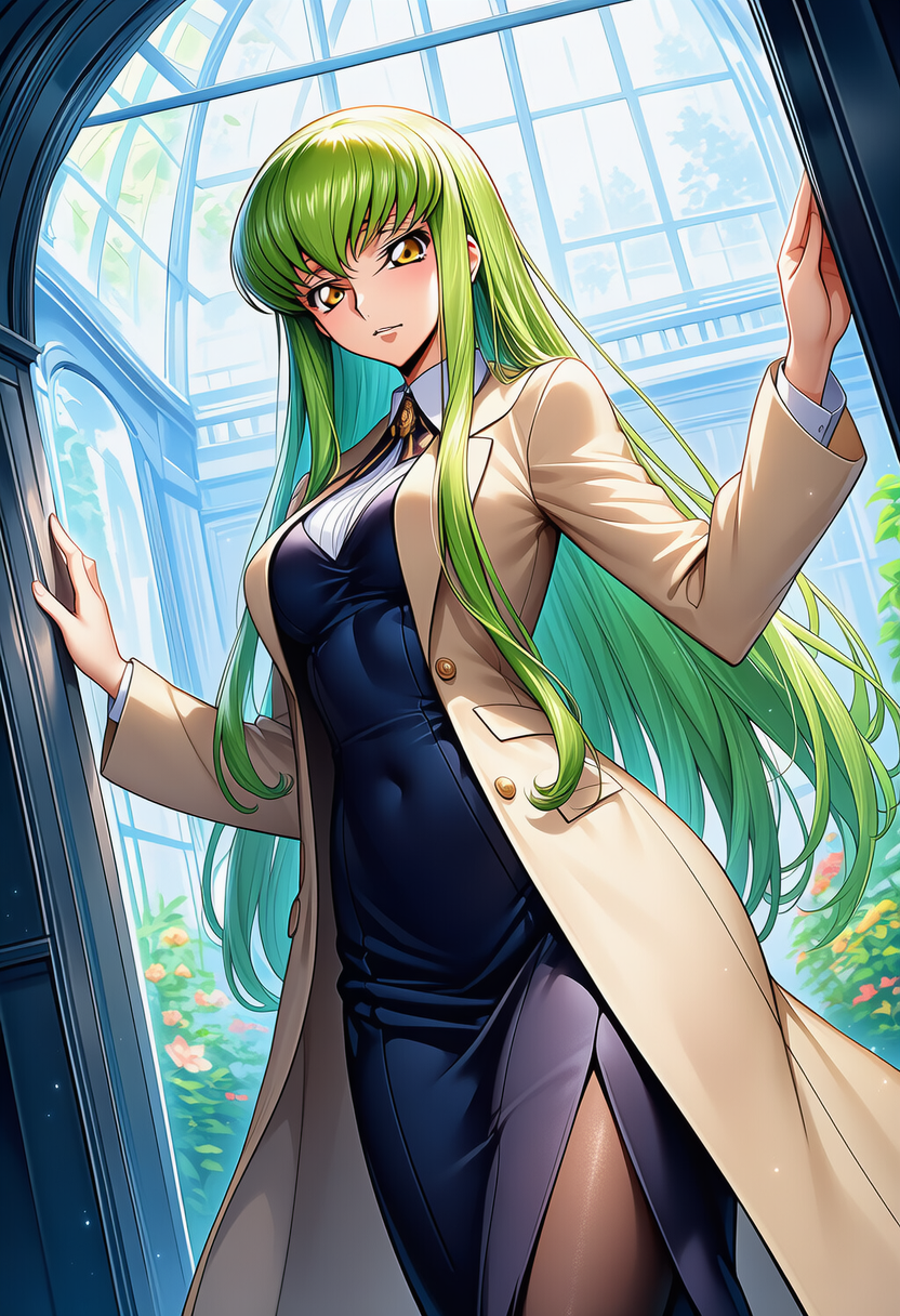 硝子扉の余光 ― Glass Threshold | の人気AIイラスト・グラビア