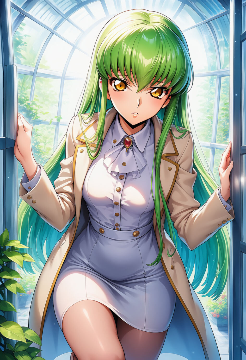 硝子扉の余光 ― Glass Threshold