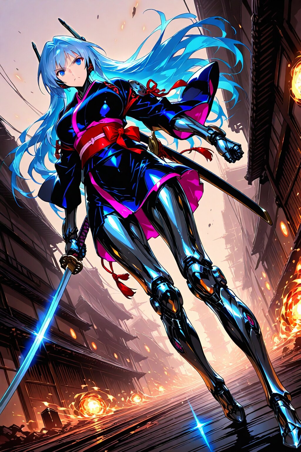 ちちぷい生成メカ娘　侍ガール1