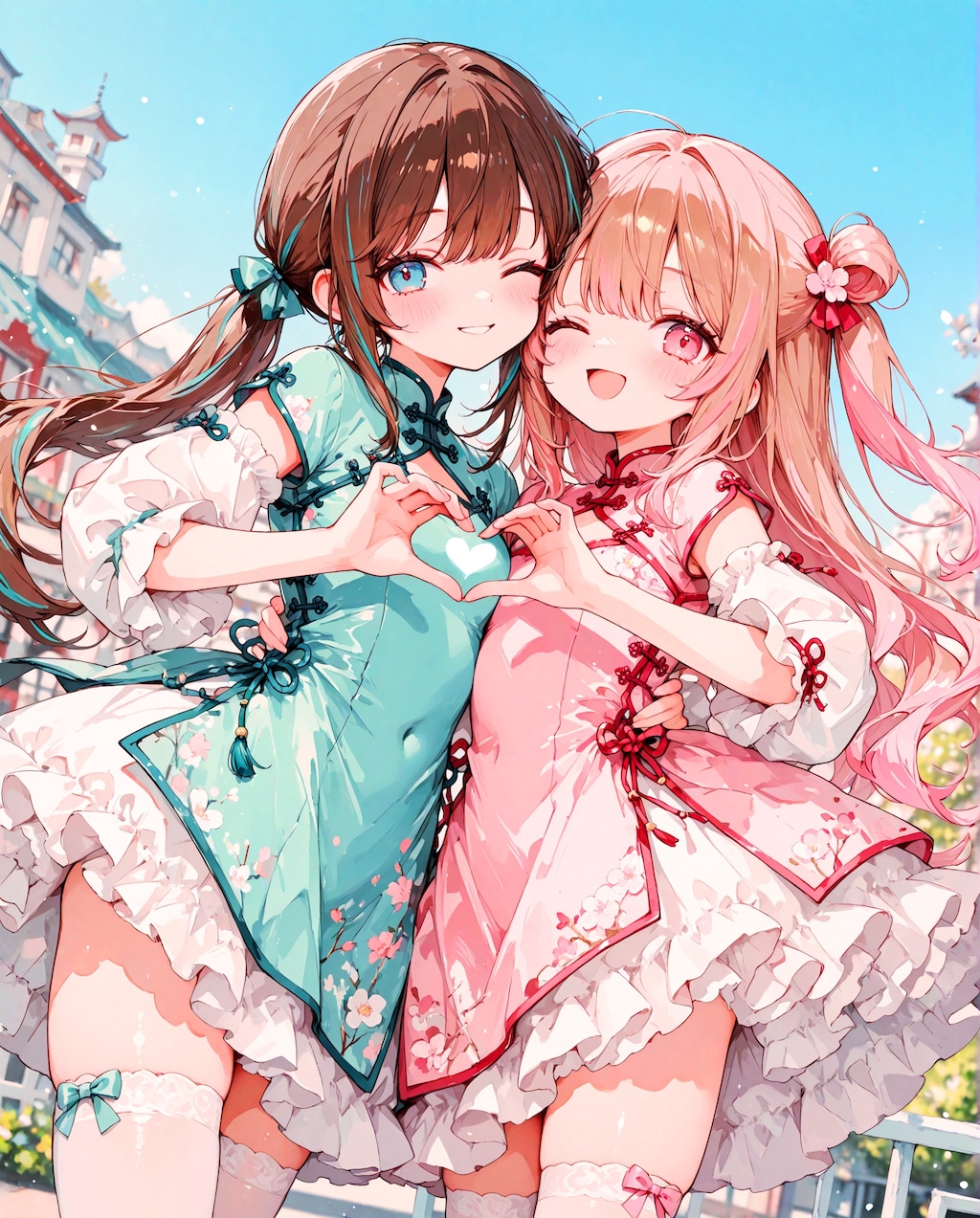 チャイナカフェの少女