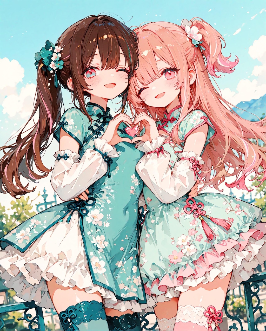 チャイナカフェの少女