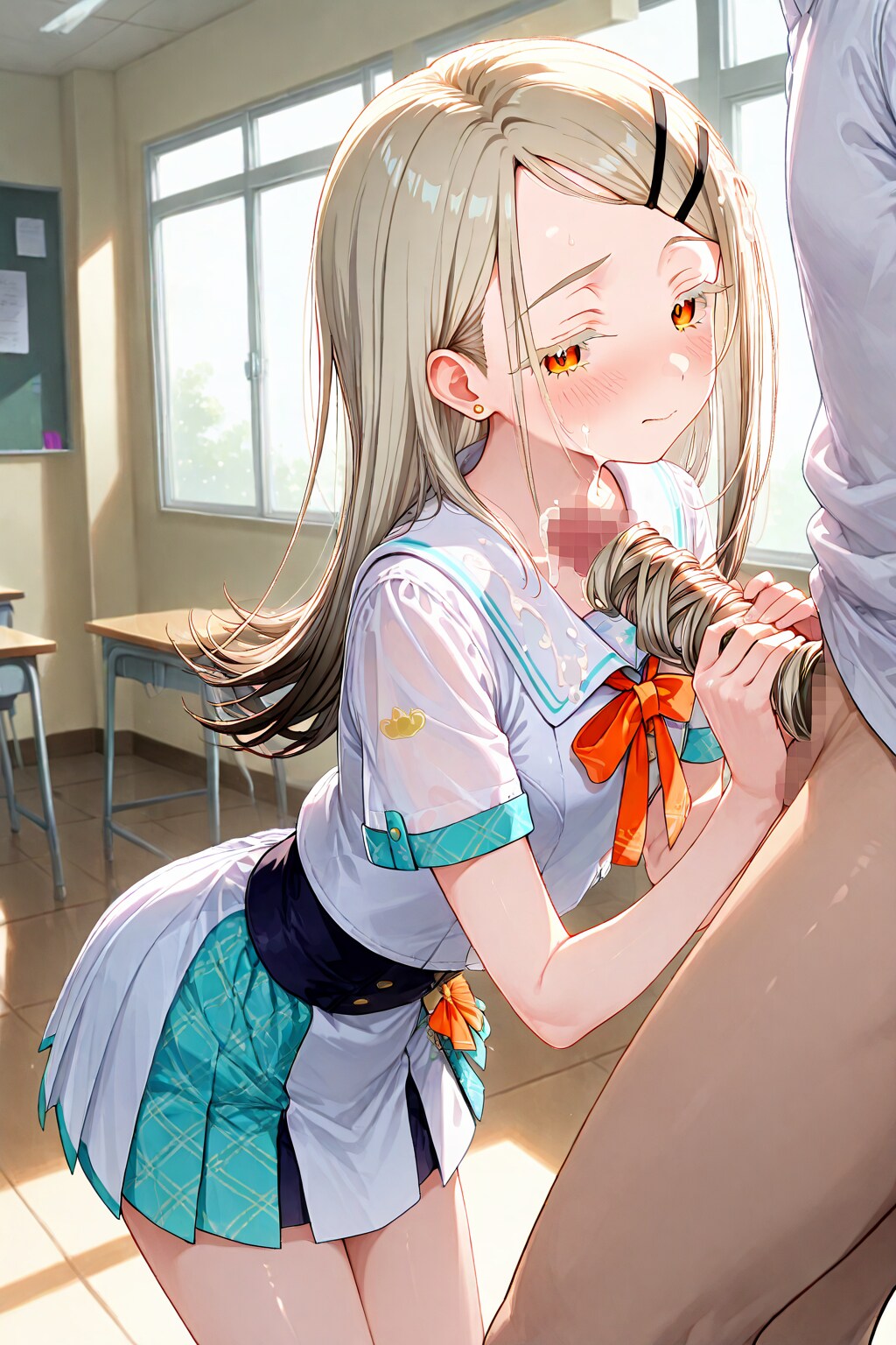 ア〇マス 髪コキ 2