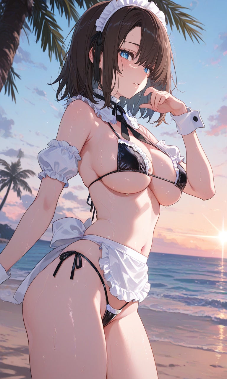 「…この格好、する必要ありますか…？」