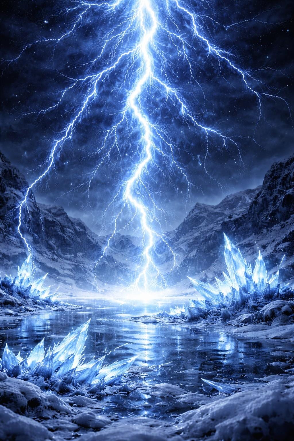 プロンプトは凍てついたプラズマや雷