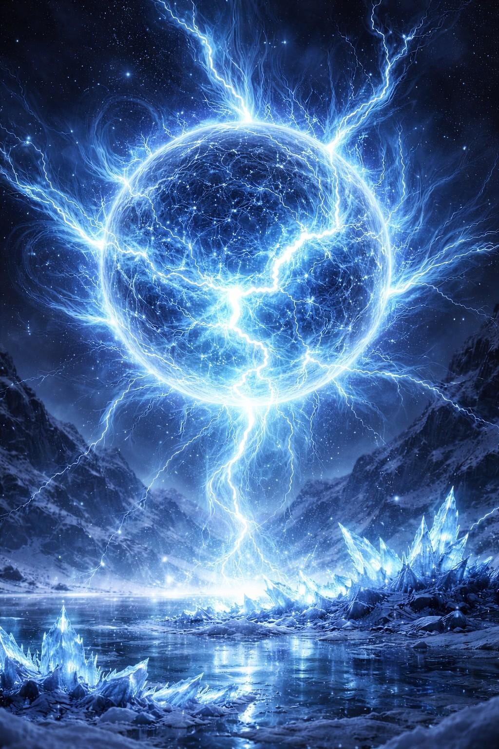 プロンプトは凍てついたプラズマや雷