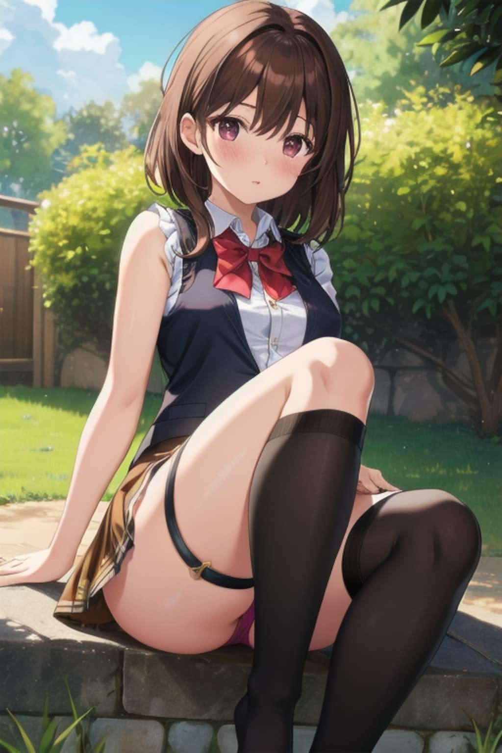 庭先にて②