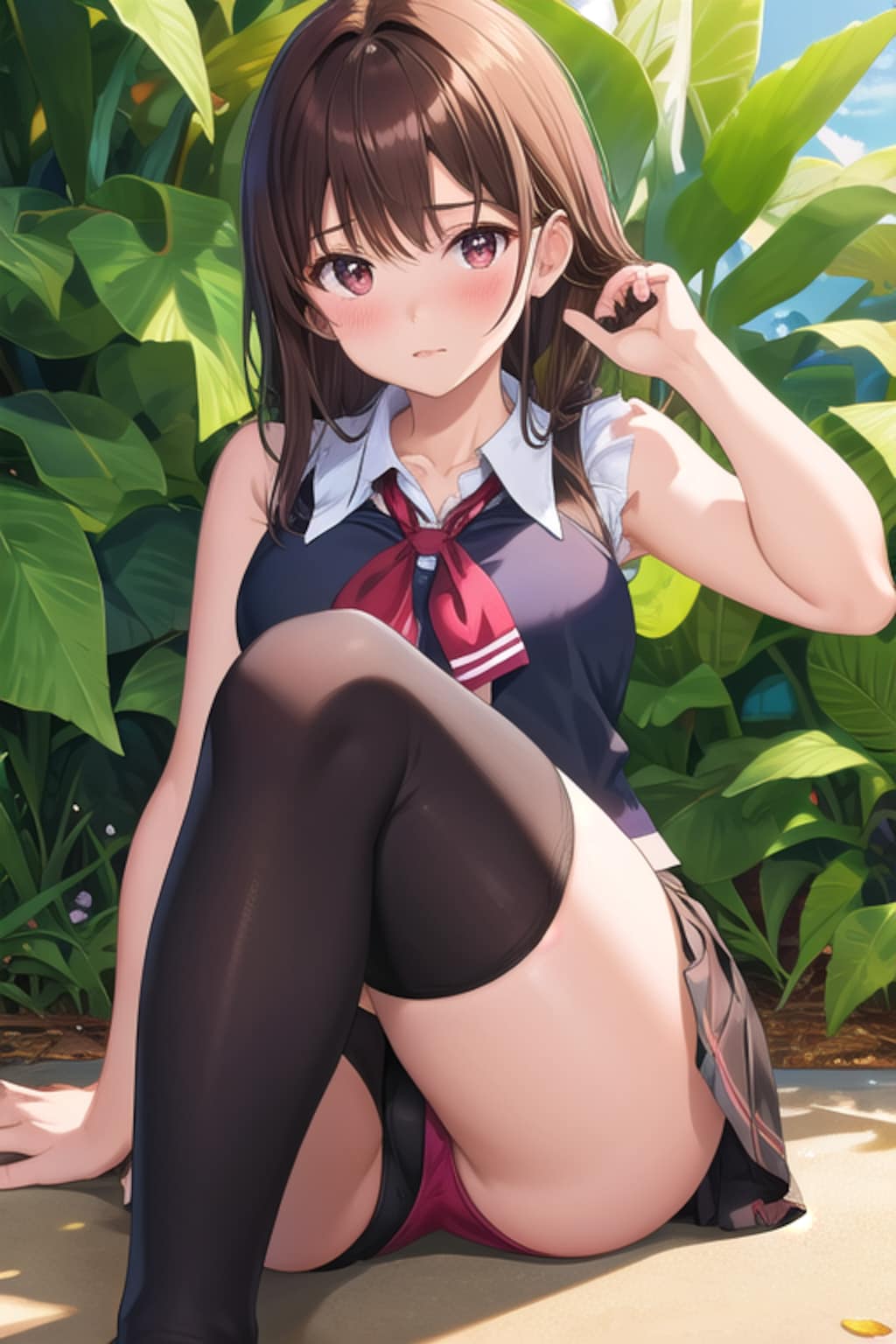 庭先にて②