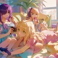 3姉妹のゲームタイム🎮 6枚目