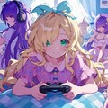 3姉妹のゲームタイム🎮 5枚目